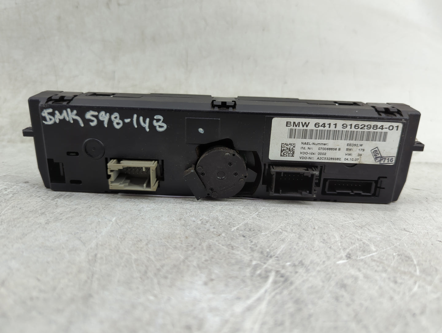 2007-2010 Bmw 328i Climate Control Module Temperature AC/Heater Replacement P/N:9162984-01 Fits Fits 2007 2008 2009 2010 OEM