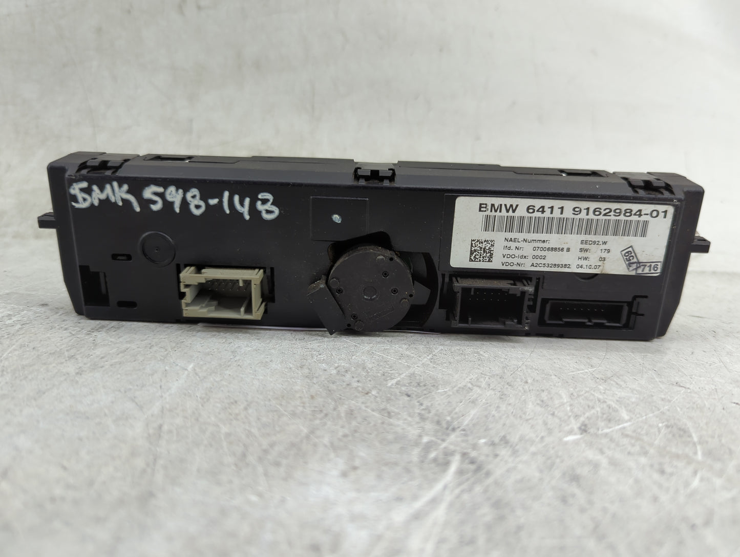 2007-2010 Bmw 328i Climate Control Module Temperature AC/Heater Replacement P/N:9162984-01 Fits Fits 2007 2008 2009 2010 OEM