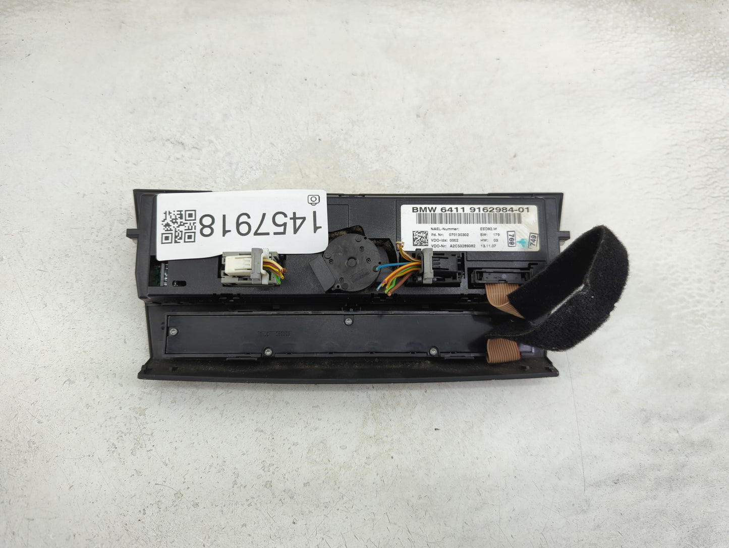 2007-2010 Bmw 328i Climate Control Module Temperature AC/Heater Replacement P/N:9162984-01 Fits Fits 2007 2008 2009 2010 OEM