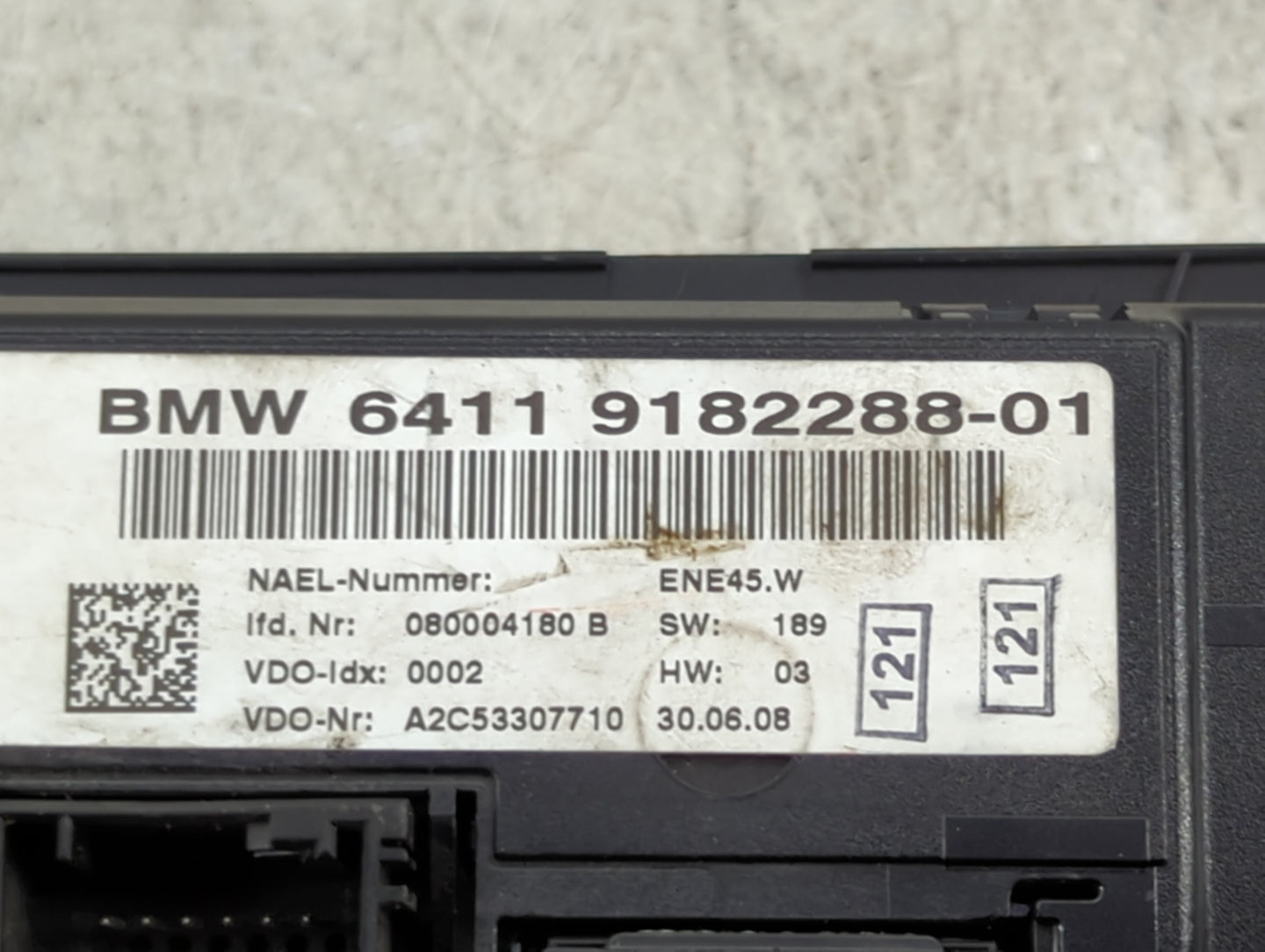 2007-2010 Bmw 328i Climate Control Module Temperature AC/Heater Replacement P/N:9182288-01 Fits Fits 2007 2008 2009 2010 OEM