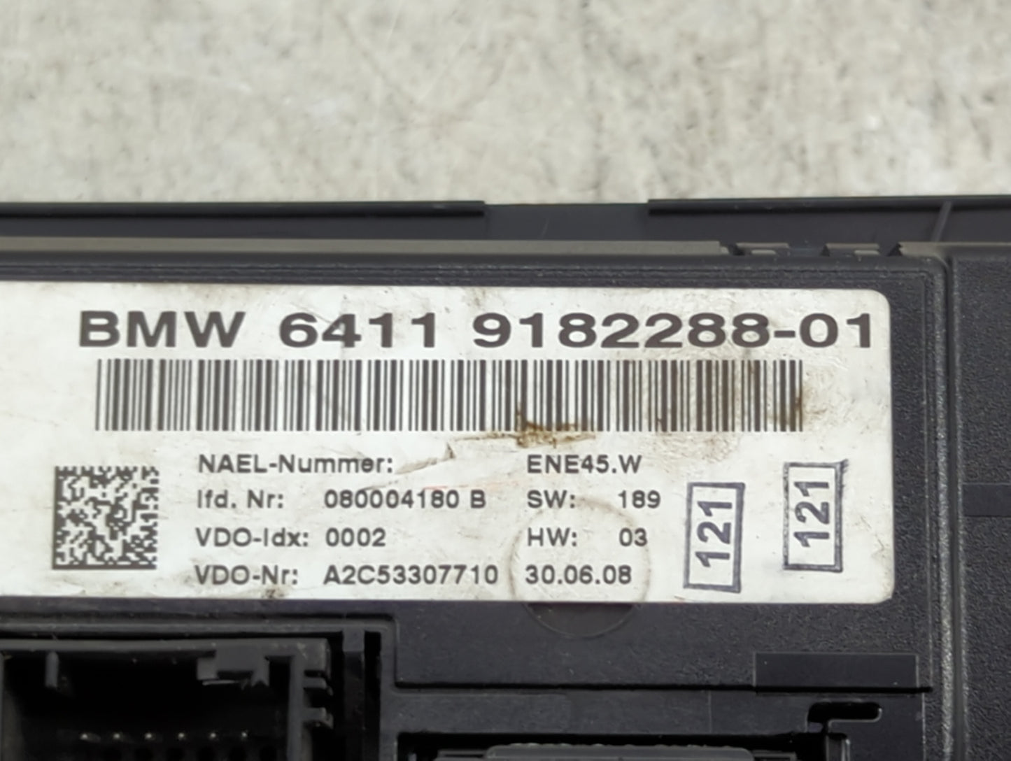 2007-2010 Bmw 328i Climate Control Module Temperature AC/Heater Replacement P/N:9182288-01 Fits Fits 2007 2008 2009 2010 OEM