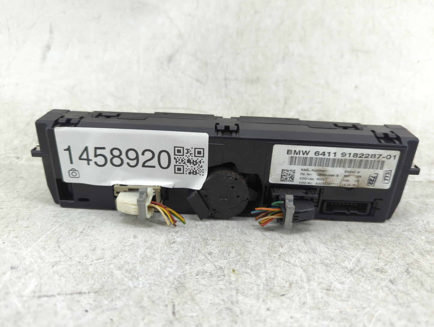 2007-2009 Bmw 328i Climate Control Module Temperature AC/Heater Replacement P/N:9182287-01 Fits Fits 2007 2008 2009 OEM Used