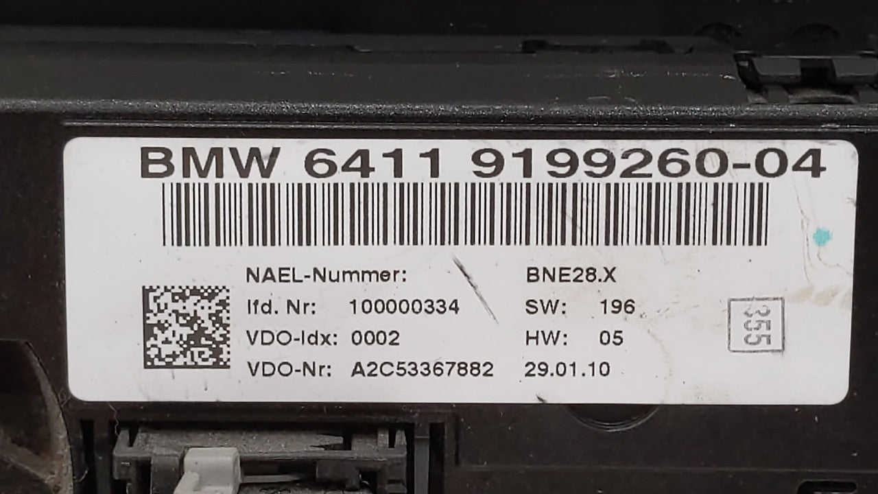 2007-2009 Bmw 328i Climate Control Module Temperature AC/Heater Replacement P/N:9119686 6411 9182287 Fits Fits 2007 2008 200