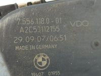2007-2013 Bmw 328i Throttle Body P/N:7 556 118 0-01 A2C53112155 Fits Fits 2007 2008 2009 2010 2011 2012 2013 OEM Used Auto P