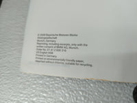 2008 Bmw 330i Owners Manual Book Guide P/N:01 41 2 600 318 OEM Used Auto Parts - Oemusedautoparts1.com