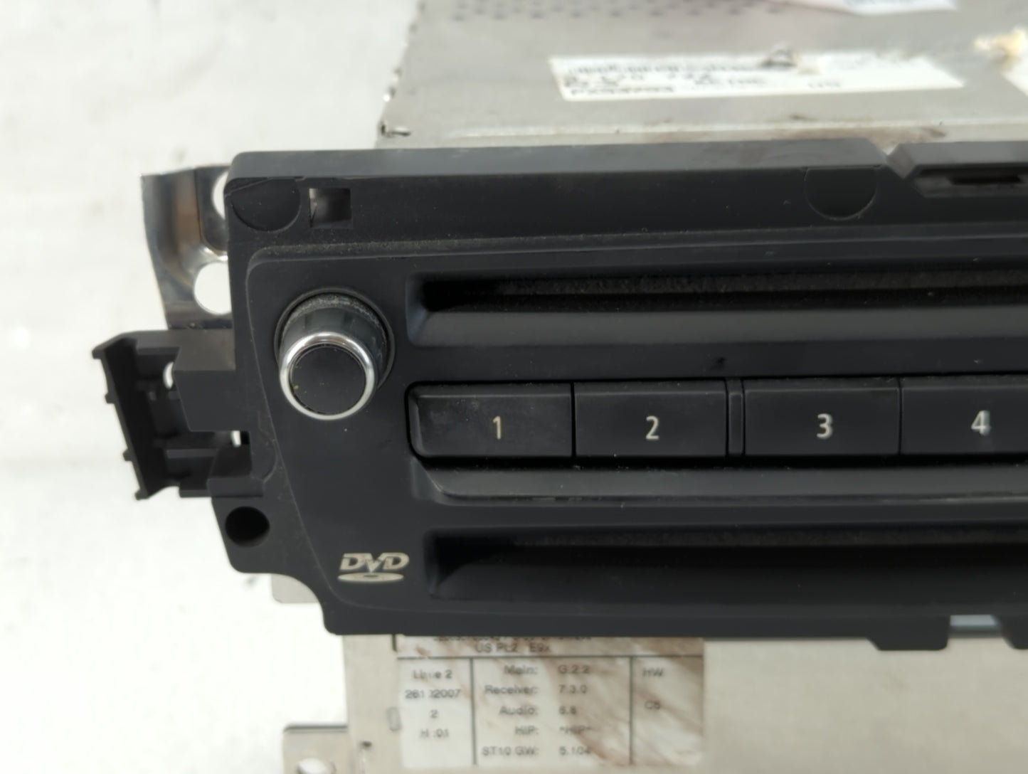 2007-2008 Bmw 335i Radio AM FM Cd Player Receiver Replacement P/N:6583 9170722-01 Fits Fits 2007 2008 2009 OEM Used Auto Par