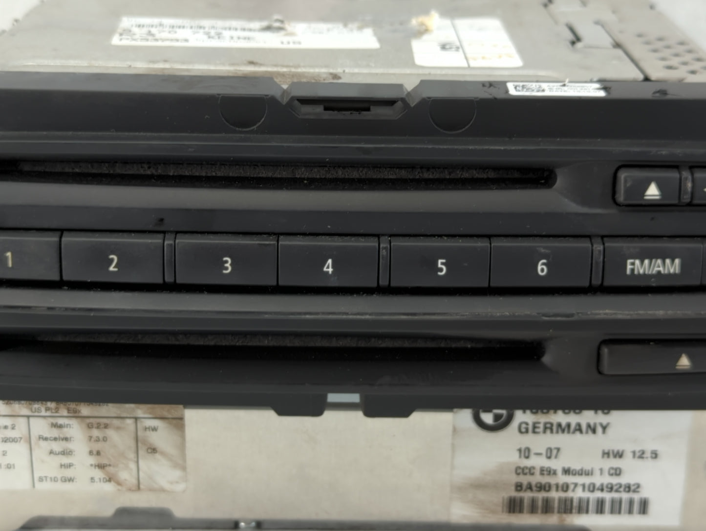 2007-2008 Bmw 335i Radio AM FM Cd Player Receiver Replacement P/N:6583 9170722-01 Fits Fits 2007 2008 2009 OEM Used Auto Par