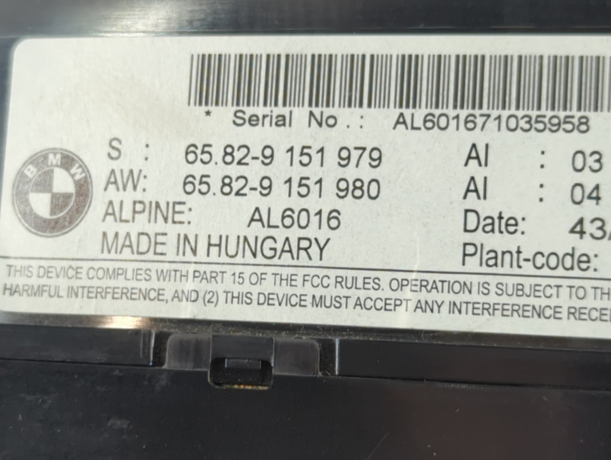 2007-2008 Bmw 335i Information Radio Display Screen - Oemusedautoparts1.com