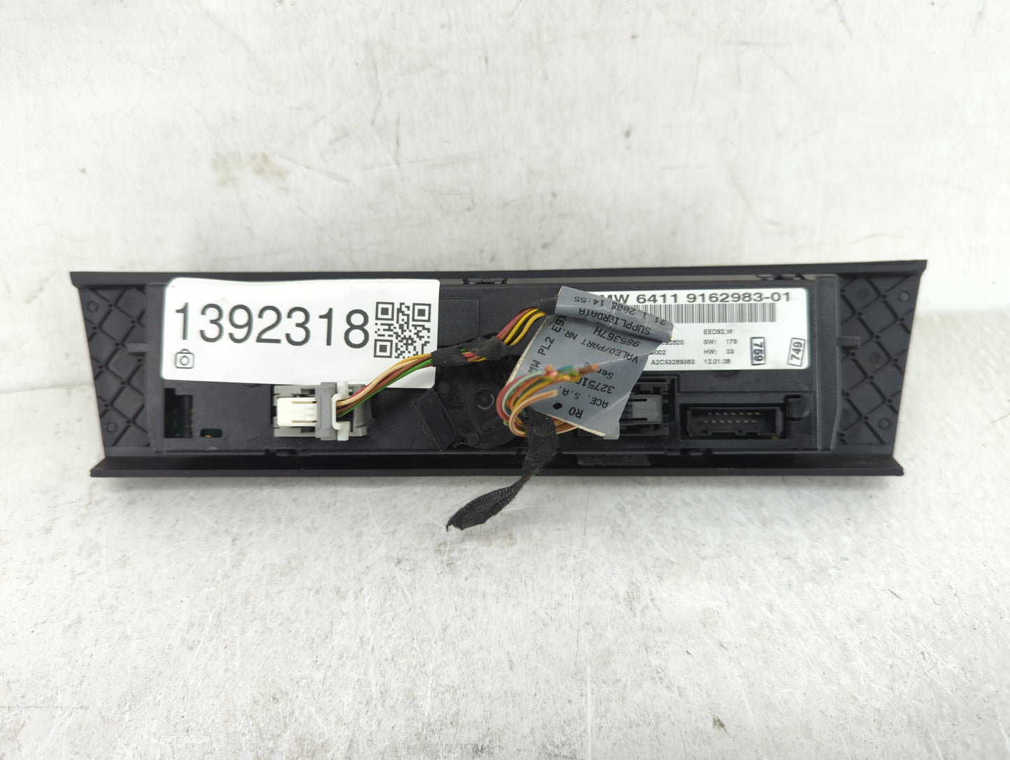 2007-2009 Bmw 335i Climate Control Module Temperature AC/Heater Replacement P/N:64119162983-01 Fits Fits 2007 2008 2009 OEM 