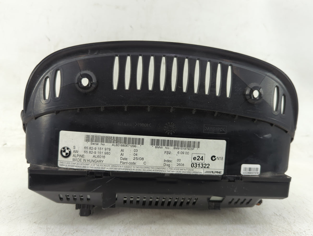 2008 Bmw 335i Information Radio Display Screen 1410845 - Oemusedautoparts1.com