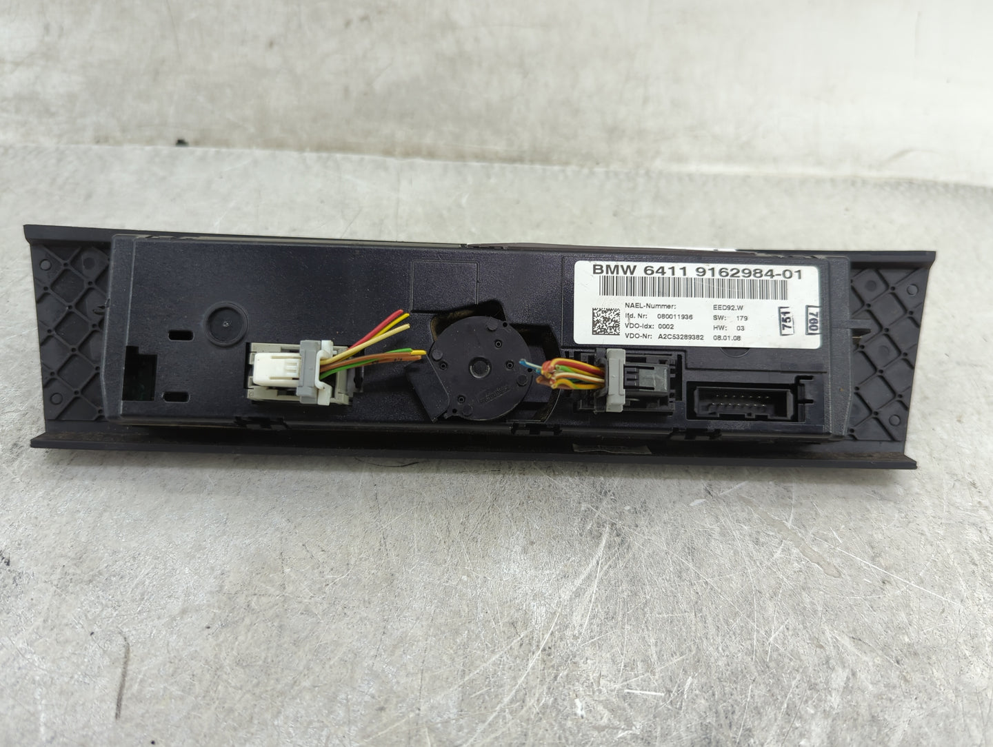 2007-2010 Bmw 335i Climate Control Module Temperature AC/Heater Replacement P/N:9162984-01 Fits Fits 2007 2008 2009 2010 OEM