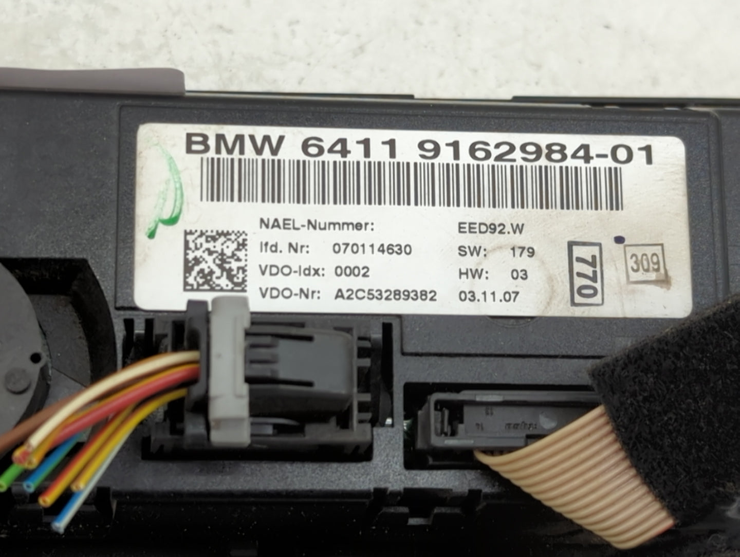 2007-2010 Bmw 335i Climate Control Module Temperature AC/Heater Replacement P/N:9162984-01 Fits Fits 2007 2008 2009 2010 OEM