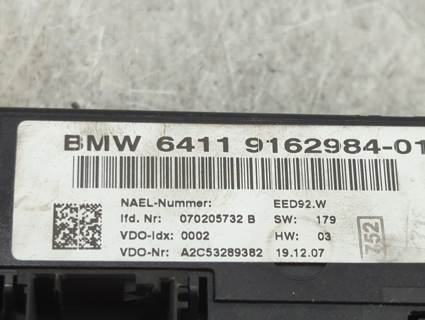 2007-2010 Bmw 335i Climate Control Module Temperature AC/Heater Replacement P/N:9162984-01 Fits Fits 2007 2008 2009 2010 OEM