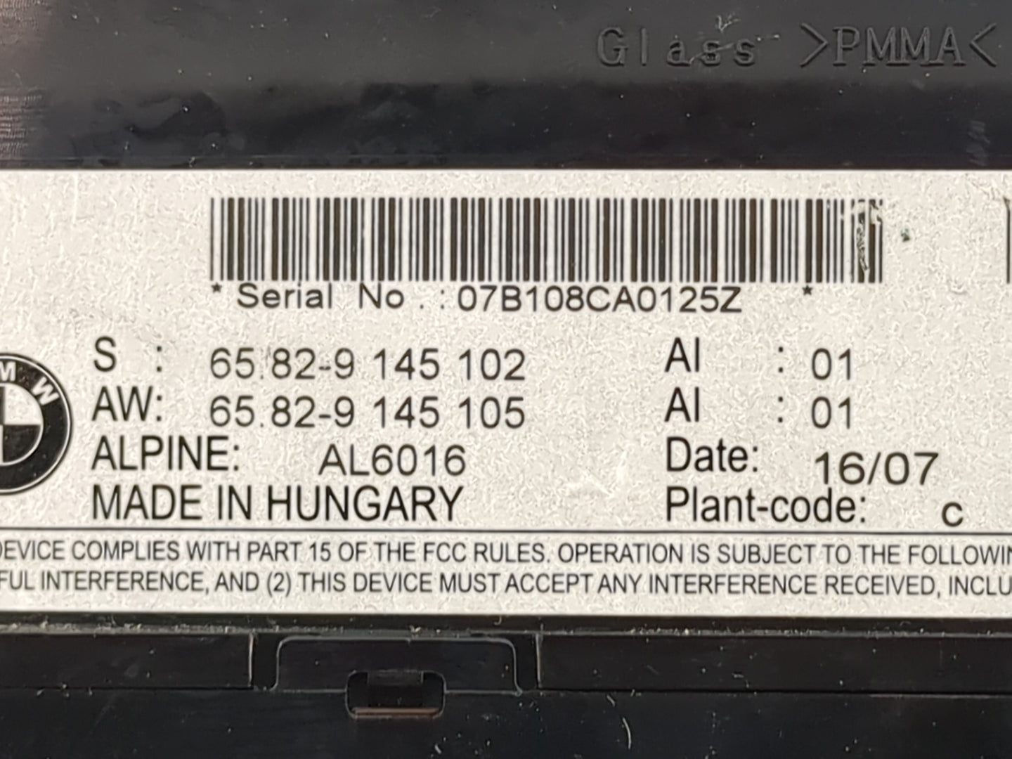 2008 Bmw 335i Information Display Screen 1477948 - Oemusedautoparts1.com