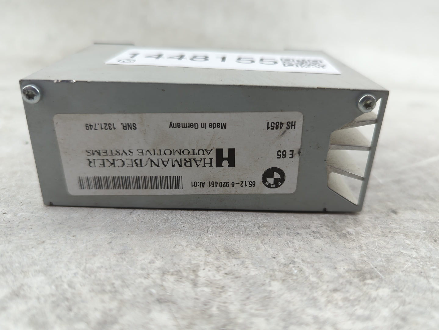 Bmw 528 Audio Control Module 65.12-6 920 461|4851fn088240506|hs4851 - Oemusedautoparts1.com