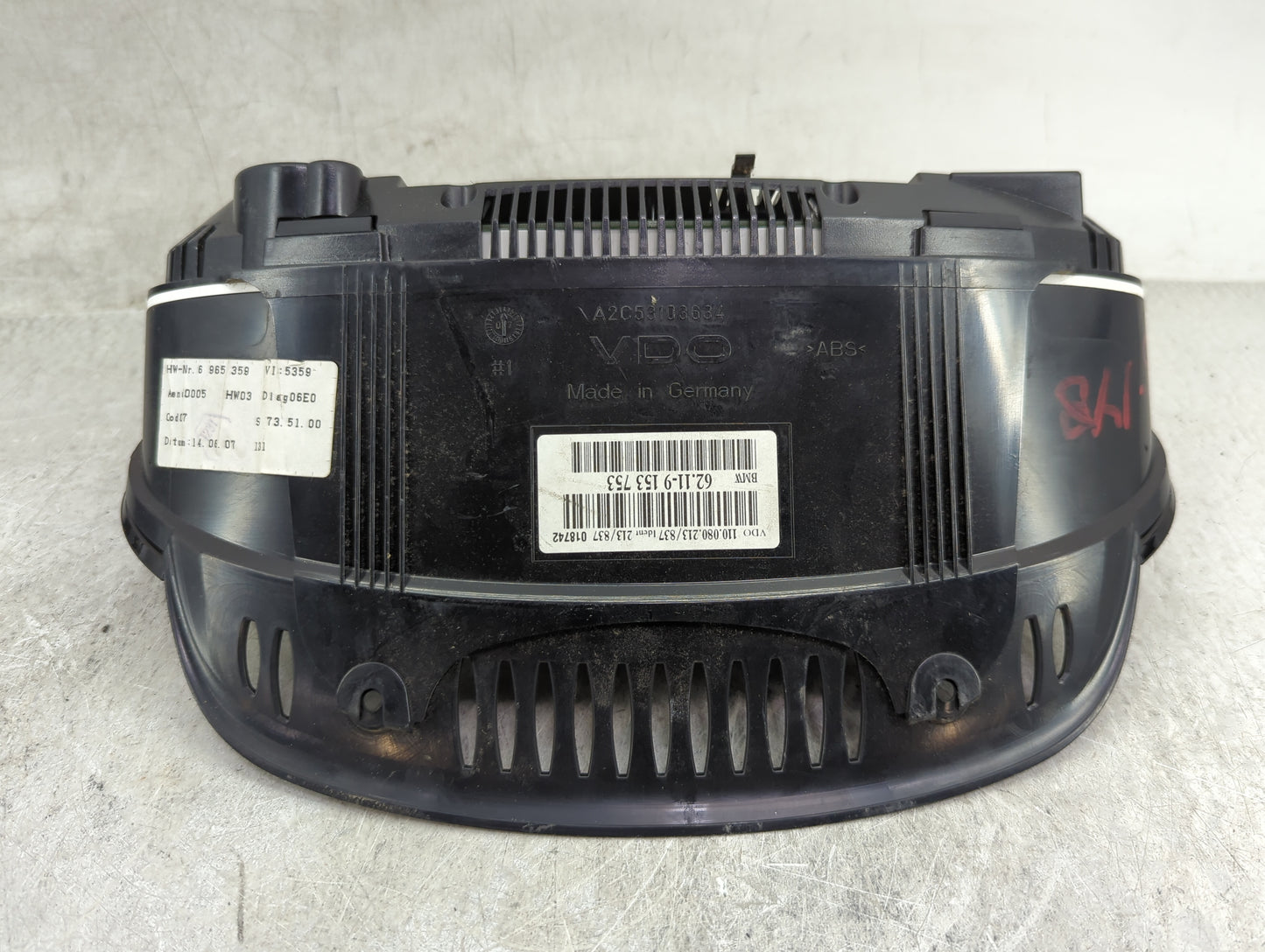 2008-2010 Bmw 528 Instrument Cluster Speedometer Gauges P/N:62.11-9 153 753 110.080.213/837 Miles:85K Fits Fits 2008 2009 20