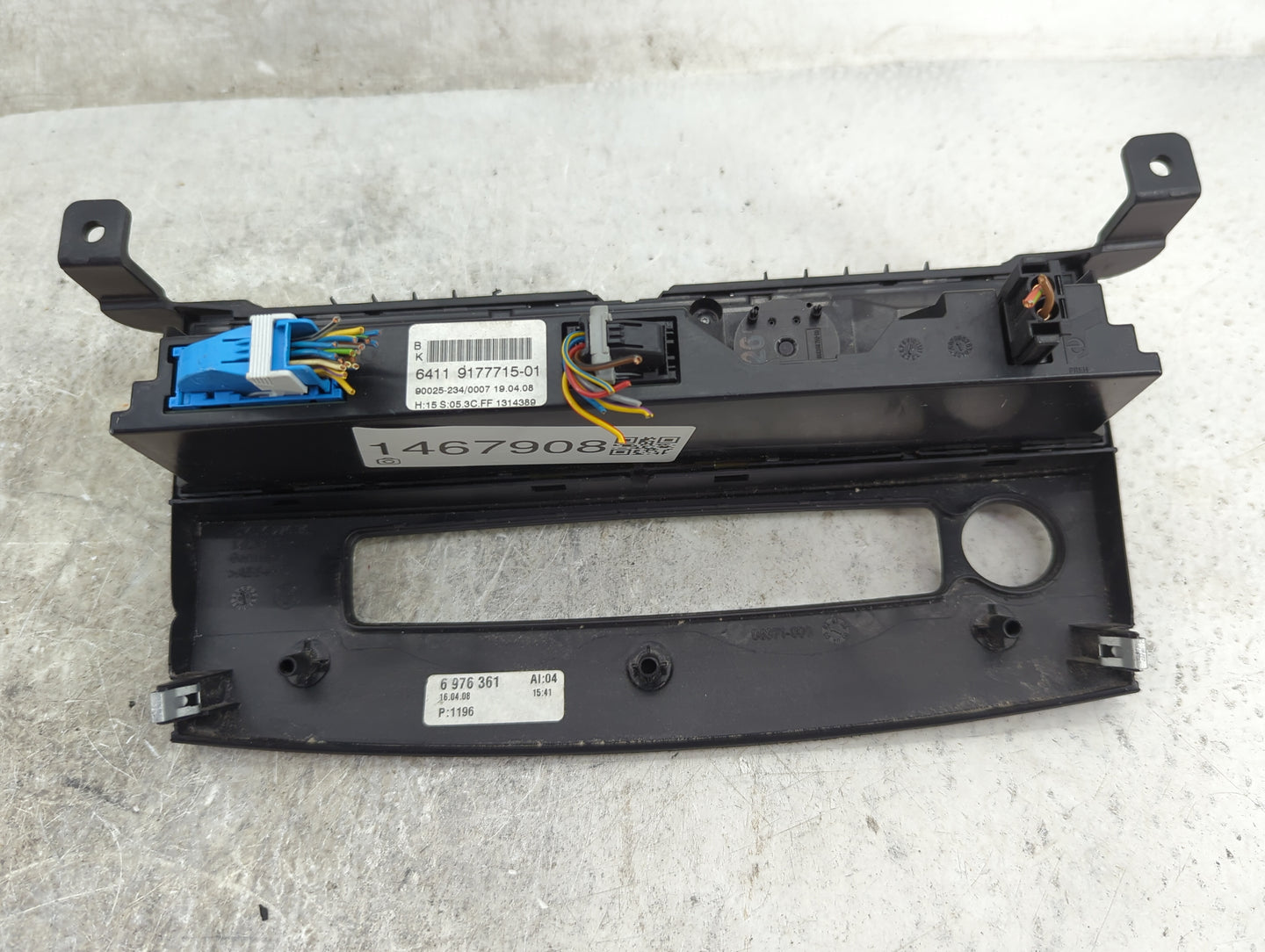 2008-2010 Bmw 528 Climate Control Module Temperature AC/Heater Replacement P/N:6411 9177715-01 6 976 361 Fits Fits 2008 2009