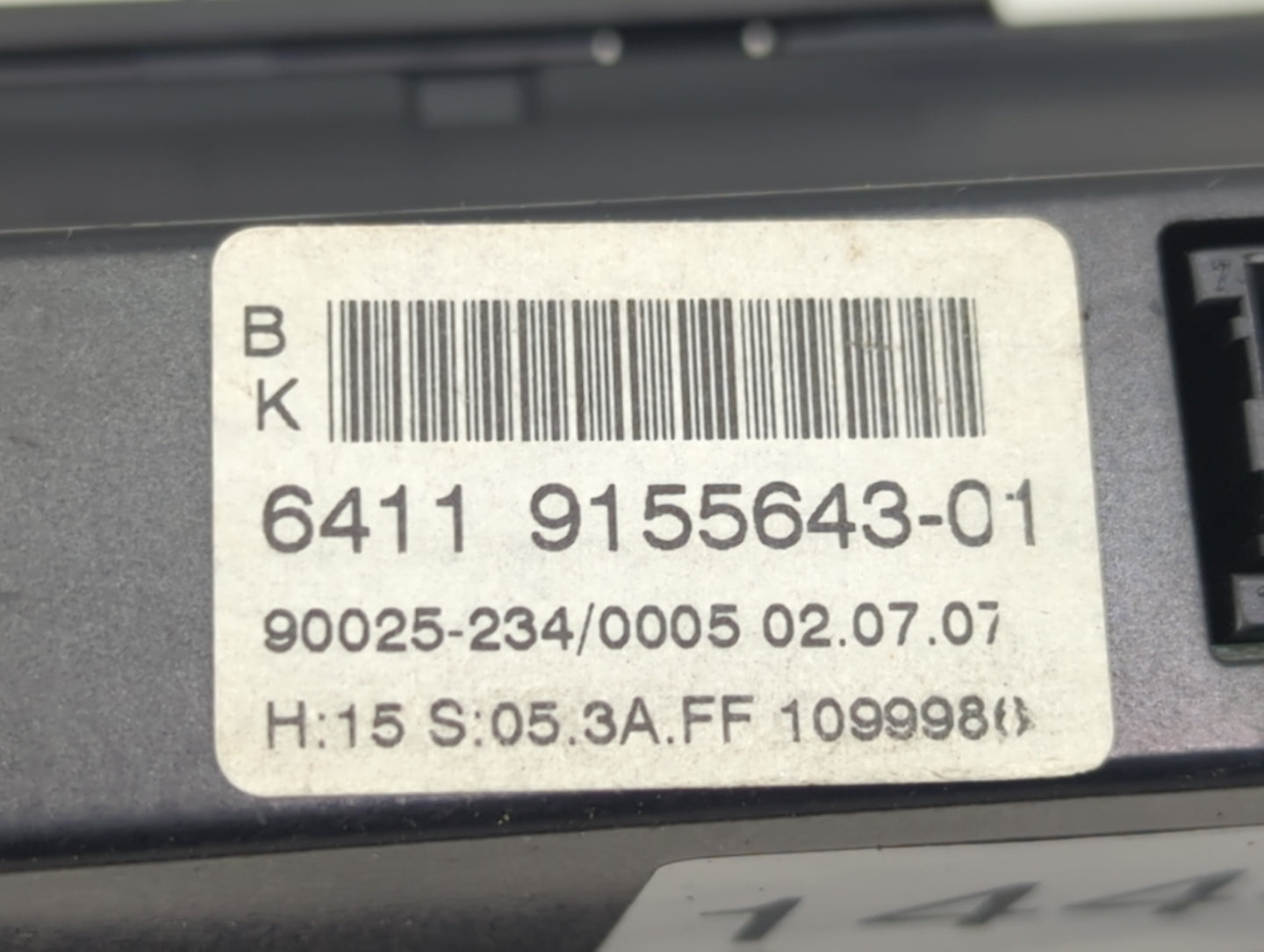 2008-2010 Bmw 528i Climate Control Module Temperature AC/Heater Replacement P/N:6975361 64119155643-01 Fits Fits 2008 2009 2