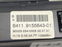 2008-2010 Bmw 528i Climate Control Module Temperature AC/Heater Replacement P/N:6975361 64119155643-01 Fits Fits 2008 2009 2