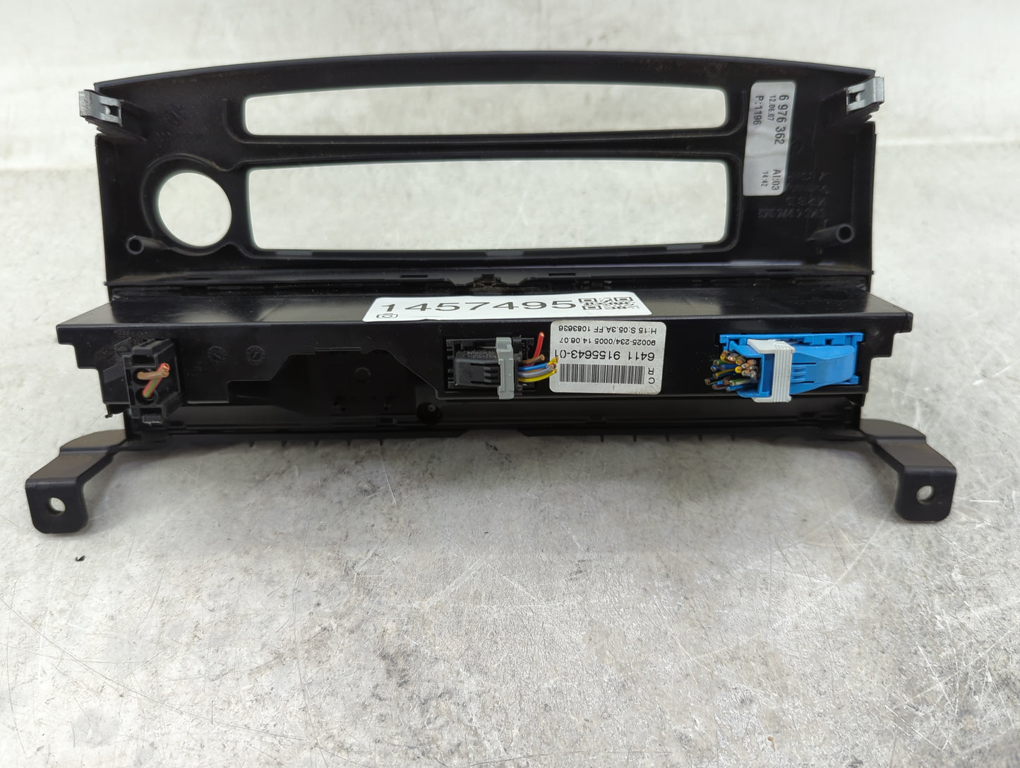 2008-2010 Bmw 528i Climate Control Module Temperature AC/Heater Replacement P/N:9155643-01 Fits Fits 2008 2009 2010 OEM Used