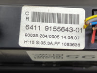 2008-2010 Bmw 528i Climate Control Module Temperature AC/Heater Replacement P/N:9155643-01 Fits Fits 2008 2009 2010 OEM Used
