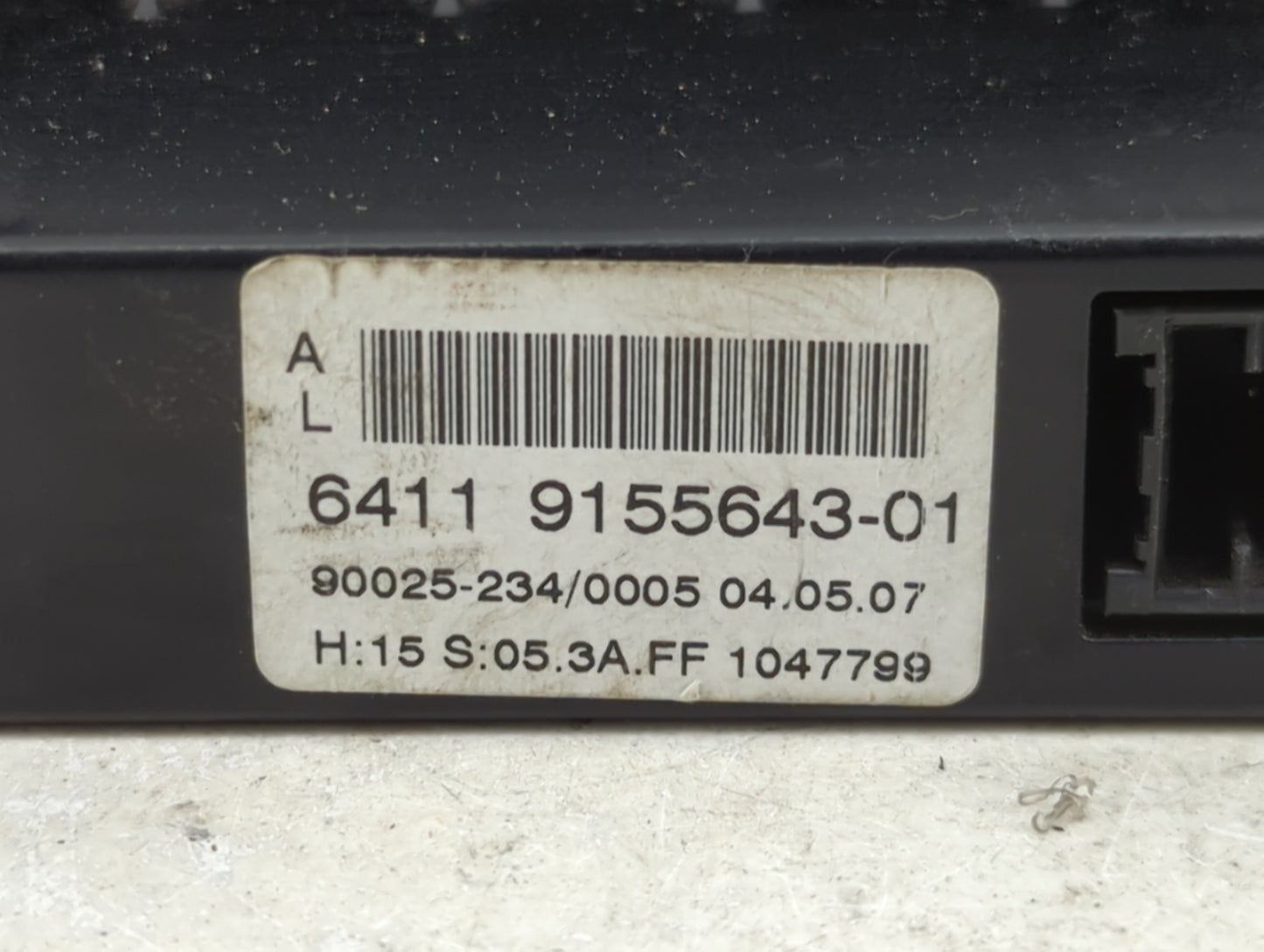 2008-2010 Bmw 528i Climate Control Module Temperature AC/Heater Replacement P/N:9155643-01 Fits Fits 2008 2009 2010 OEM Used