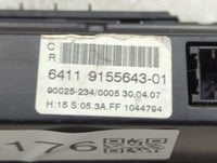 2008-2010 Bmw 528i Climate Control Module Temperature AC/Heater Replacement P/N:9155643-01 Fits Fits 2008 2009 2010 OEM Used