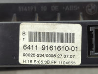 2008-2010 Bmw 528i Climate Control Module Temperature AC/Heater Replacement P/N:9161610-01 Fits Fits 2008 2009 2010 OEM Used