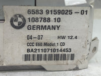 2008-2010 Bmw 528i Radio AM FM Cd Player Receiver Replacement P/N:9159025-01 Fits Fits 2006 2007 2008 2009 2010 OEM Used Aut
