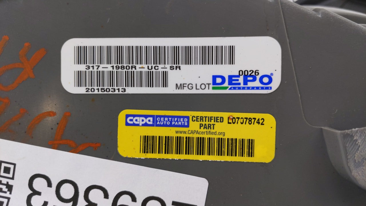 2008-2010 Bmw 528i Tail Light Assembly Passenger Right OEM P/N:7 361 882 7 180 516 Fits Fits 2008 2009 2010 OEM Used Auto Pa