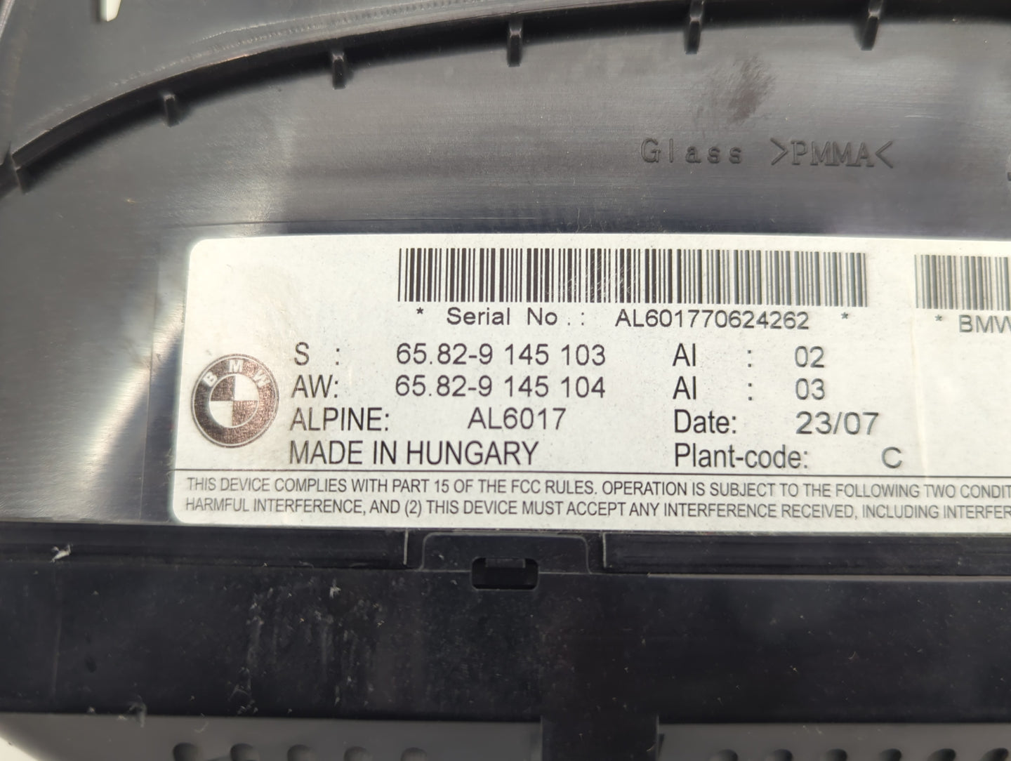2008-2010 Bmw 535i Information Display Screen - Oemusedautoparts1.com