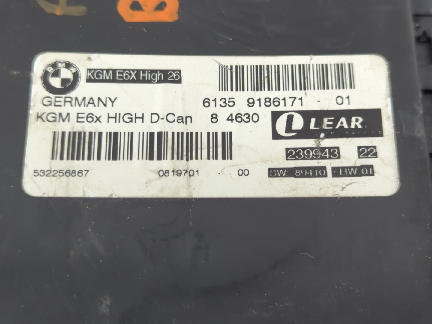 2008 Bmw 535i PCM Engine Control Computer ECU ECM PCU OEM P/N:6135 9167201-01 Fits OEM Used Auto Parts - Oemusedautoparts1.c