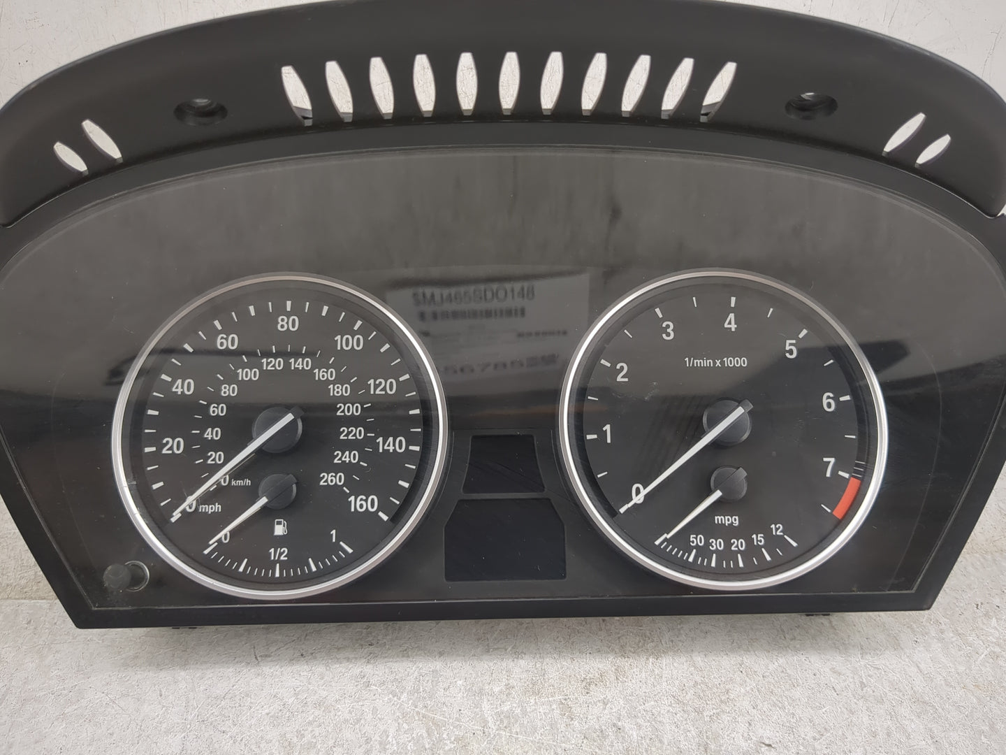 2008-2010 Bmw 535i Instrument Cluster Speedometer Gauges Miles: Fits Fits 2008 2009 2010 OEM Used Auto Parts - Oemusedautopa
