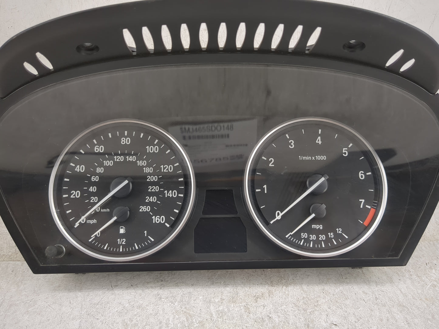 2008-2010 Bmw 535i Instrument Cluster Speedometer Gauges Miles: Fits Fits 2008 2009 2010 OEM Used Auto Parts - Oemusedautopa