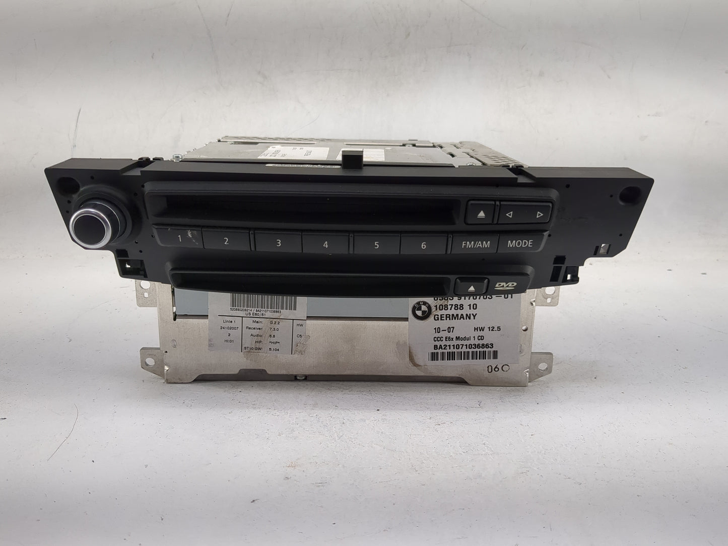 2008 Bmw 535xi Radio AM FM Cd Player Receiver Replacement P/N:6583 9170703-01 108788 10, BA211071036863 Fits Fits 2009 2010 