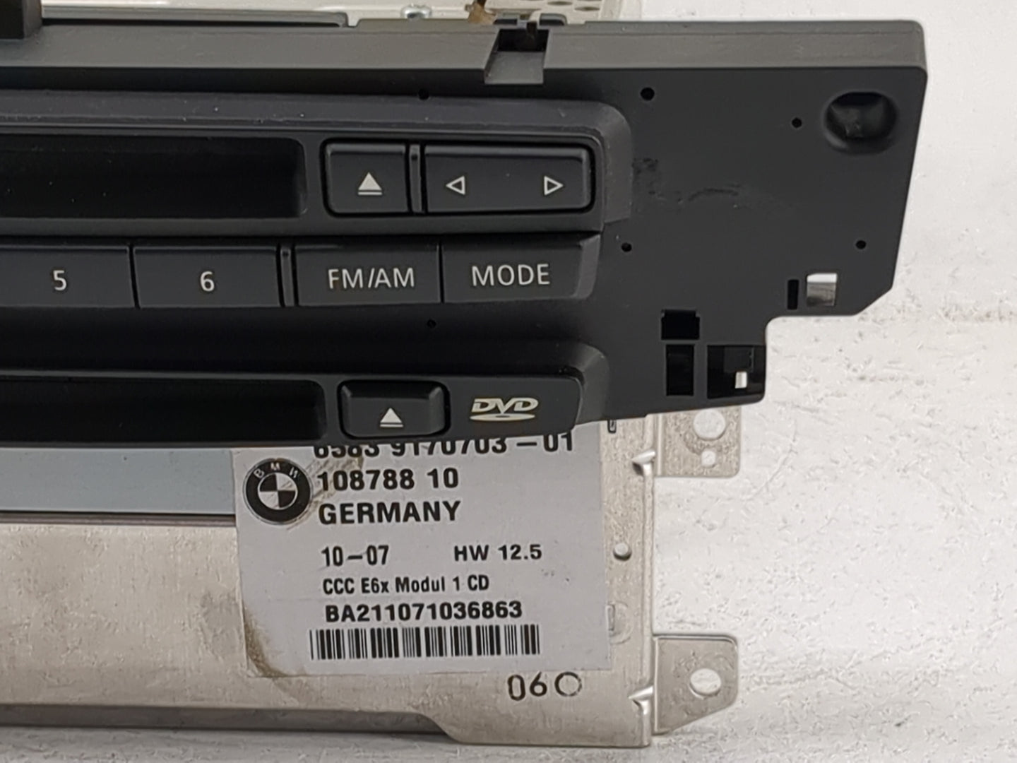 2008 Bmw 535xi Radio AM FM Cd Player Receiver Replacement P/N:6583 9170703-01 108788 10, BA211071036863 Fits Fits 2009 2010 