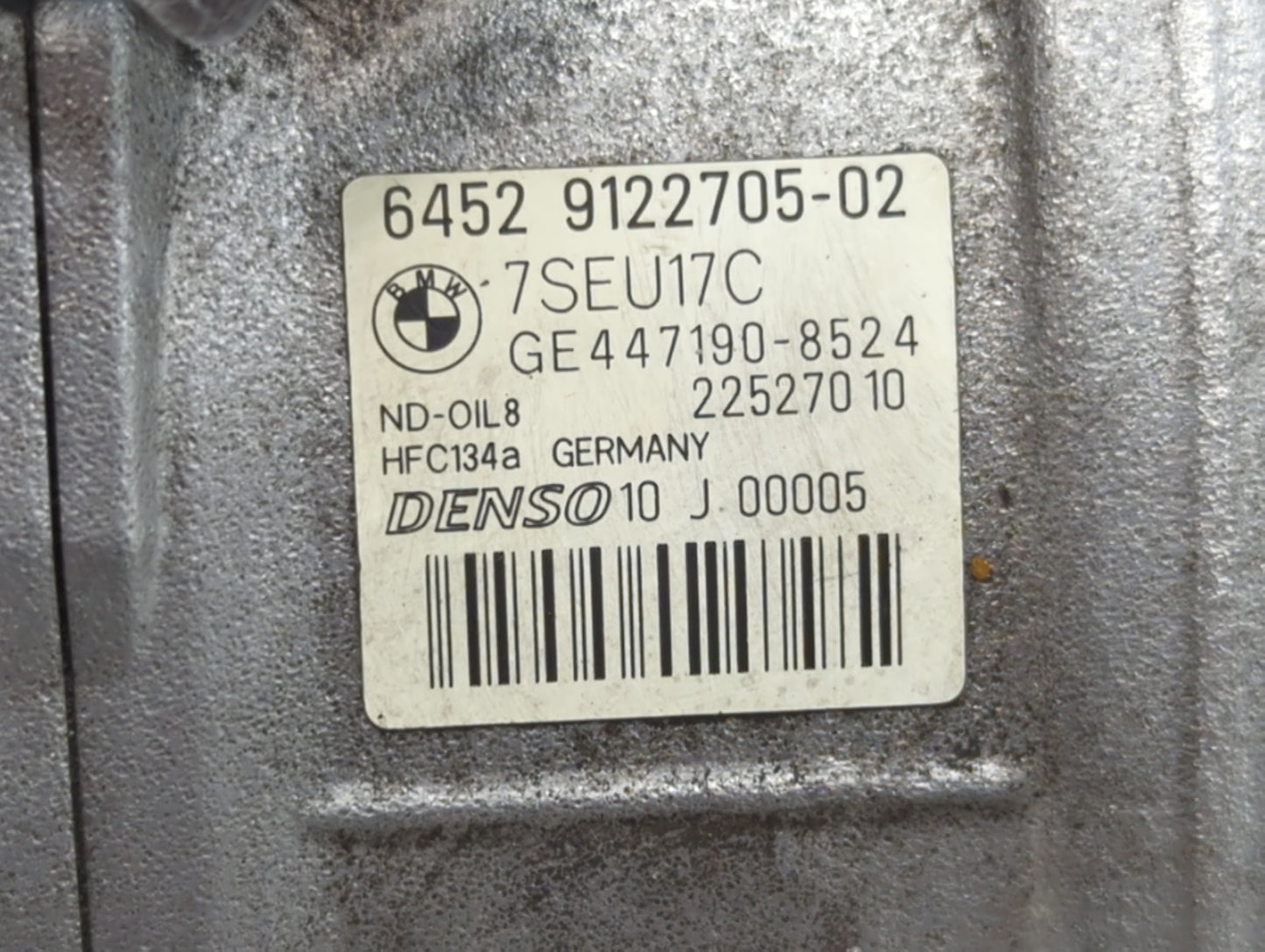 2008-2010 Bmw 550i Air Conditioning A/c Ac Compressor Oem - Oemusedautoparts1.com