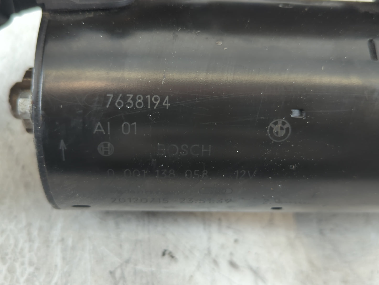 2006-2008 Bmw 750i Car Starter Motor Solenoid OEM P/N:7638194 Fits Fits 2004 2005 2006 2007 2008 2009 2010 OEM Used Auto Par