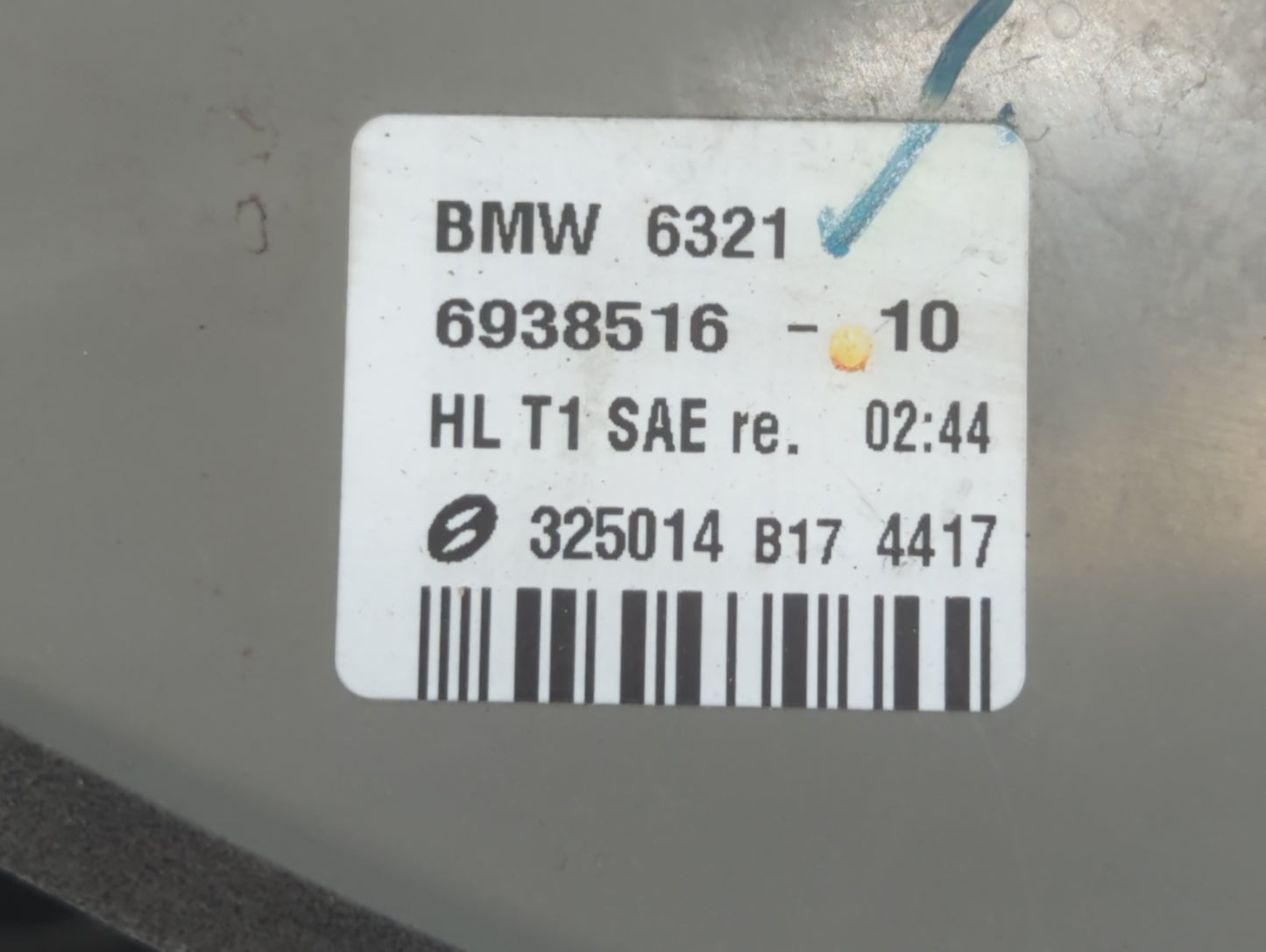 2008 Bmw 7 Series Tail Light Assembly Driver Left OEM P/N:325014 B17 4417 6938516-10 Fits Fits 2006 2007 OEM Used Auto Parts