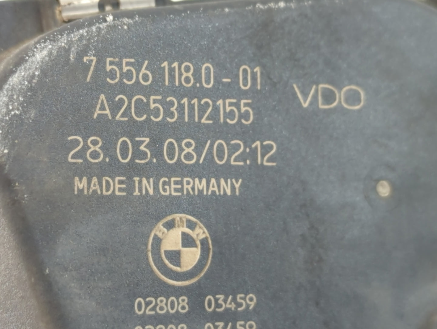 2007-2012 Bmw X3 Throttle Body P/N:7 556 118 0 Fits Fits 2007 2008 2009 2010 2011 2012 2013 OEM Used Auto Parts - Oemusedaut