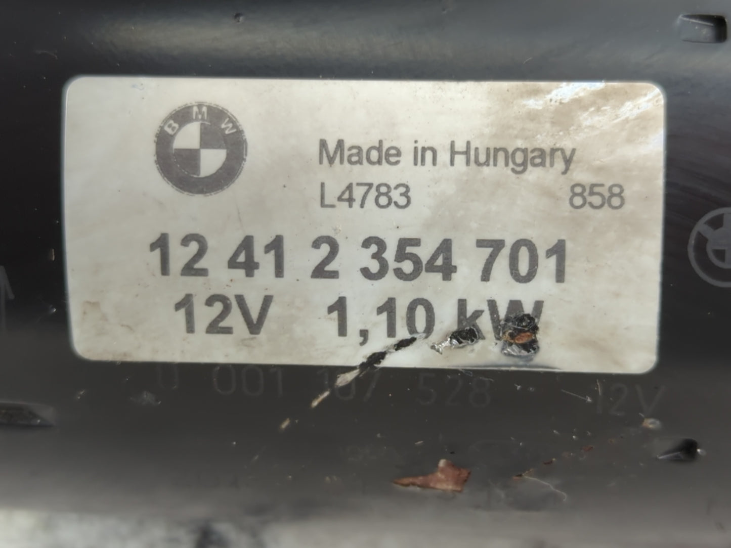 2007-2011 Bmw X3 Car Starter Motor Solenoid OEM P/N:12 41 2 354 701 Fits Fits 2005 2006 2007 2008 2009 2010 2011 OEM Used Au