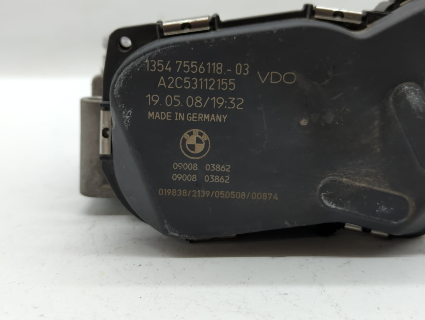 2007-2012 Bmw X3 Throttle Body P/N:7 556 188 1354 7556118 Fits Fits 2007 2008 2009 2010 2011 2012 2013 OEM Used Auto Parts -