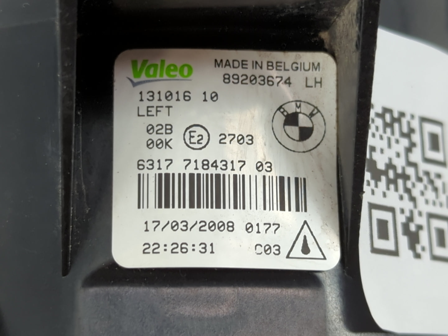 2008 Bmw X5 Driver Left Oem Front Light Lamp - Oemusedautoparts1.com