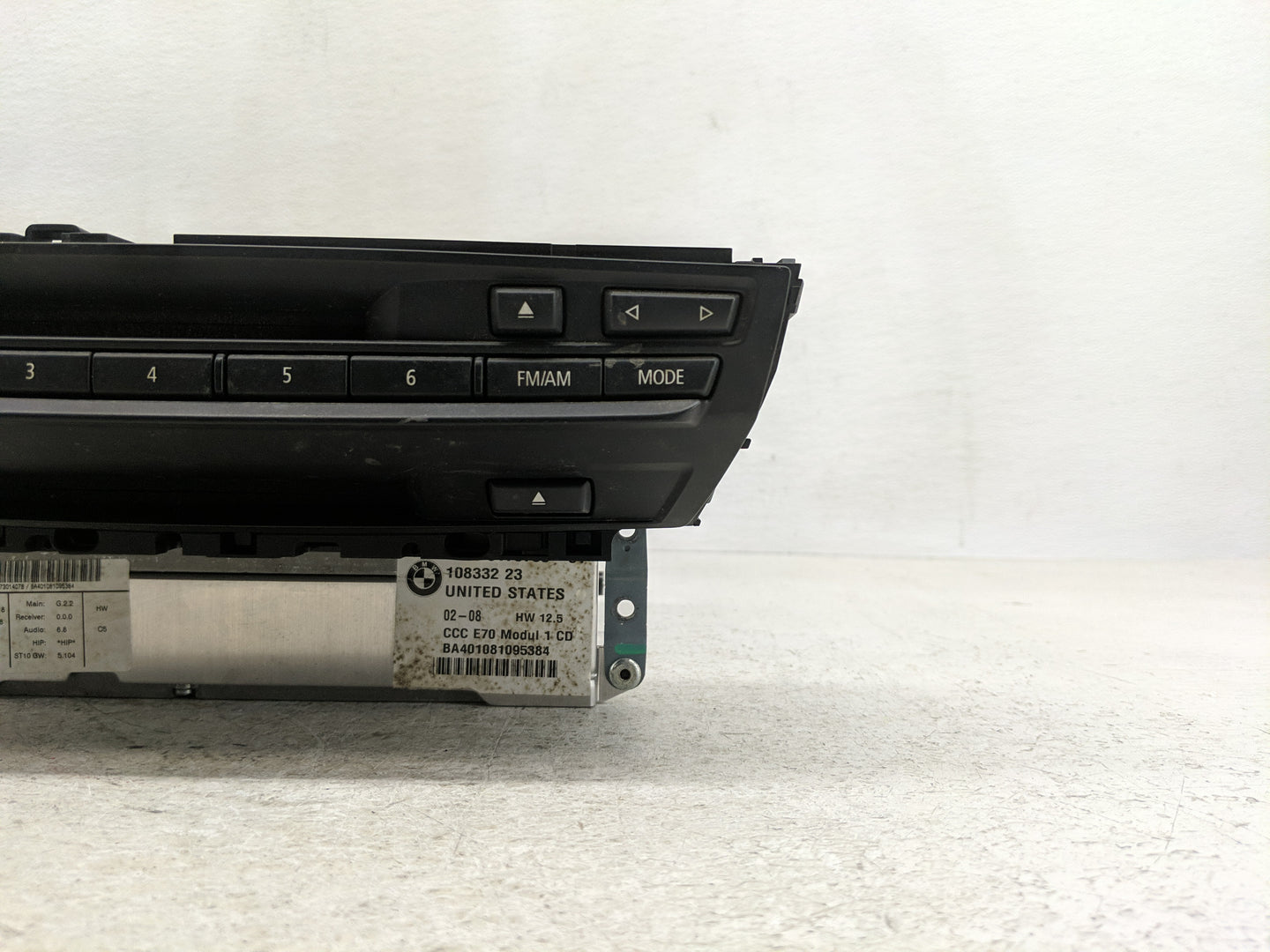 2007-2010 Bmw X5 Radio AM FM Cd Player Receiver Replacement P/N:VP7KAF-18C852-NE Fits Fits 2007 2008 2009 2010 OEM Used Auto