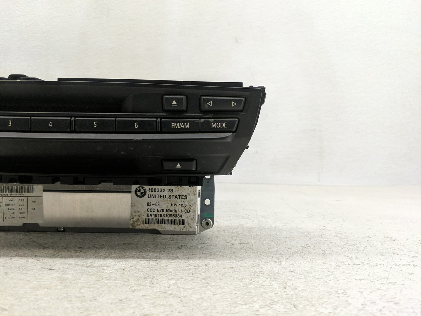 2007-2010 Bmw X5 Radio AM FM Cd Player Receiver Replacement P/N:VP7KAF-18C852-NE Fits Fits 2007 2008 2009 2010 OEM Used Auto