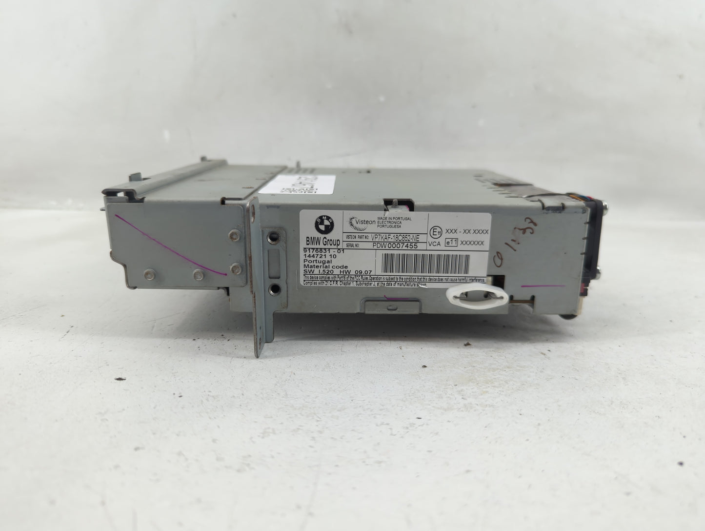 2007-2010 Bmw X5 Radio AM FM Cd Player Receiver Replacement P/N:VP7KAF-18C852-NE Fits Fits 2007 2008 2009 2010 OEM Used Auto