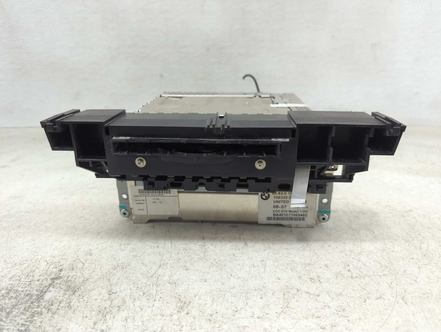 2007-2010 Bmw X5 Radio AM FM Cd Player Receiver Replacement P/N:65839165855 Fits Fits 2007 2008 2009 2010 OEM Used Auto Part