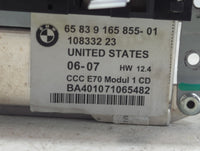 2007-2010 Bmw X5 Radio AM FM Cd Player Receiver Replacement P/N:65839165855 Fits Fits 2007 2008 2009 2010 OEM Used Auto Part