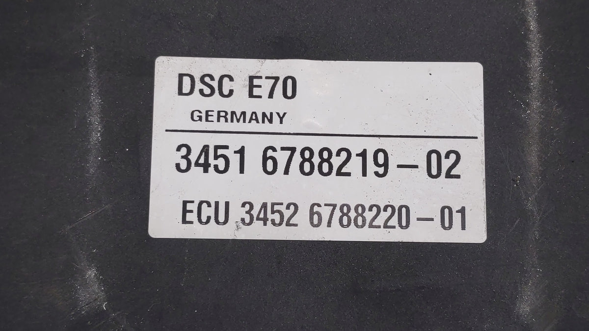 2007-2013 Bmw X5 Anti-Lock Brake ABS Pump Module Actuator OEM P/N:6854702-01 6780126 Fits OEM Used Auto Parts - Oemusedautop