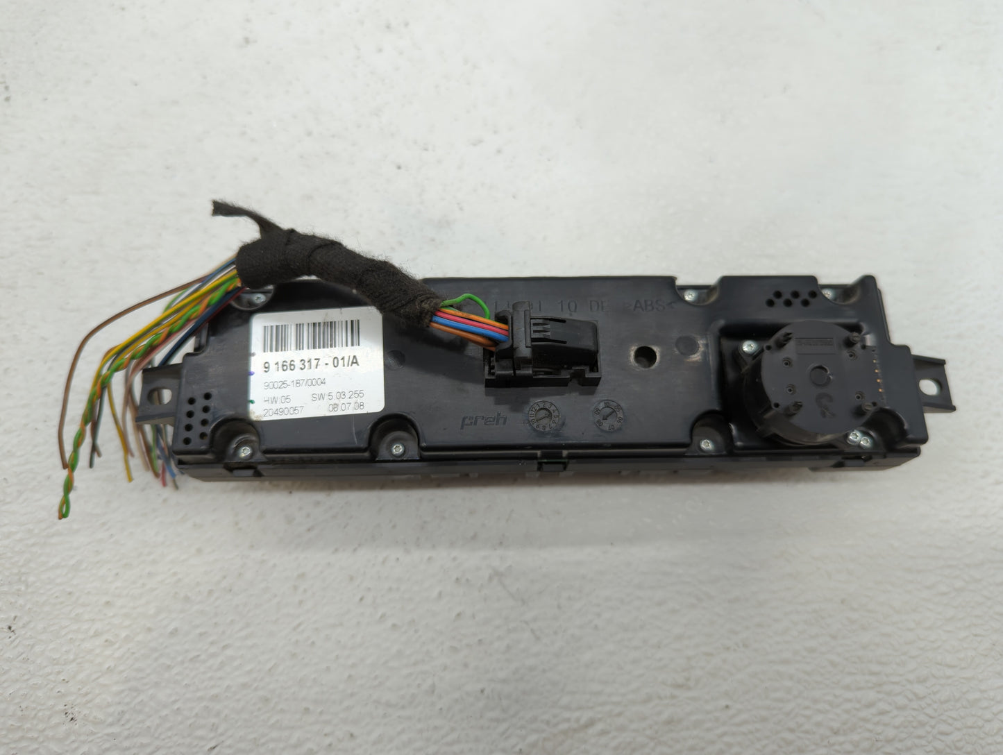 2007-2013 Bmw X5 Climate Control Module Temperature AC/Heater Replacement P/N:9166317 9 215 514 Fits OEM Used Auto Parts - O